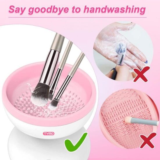 Electric Makeup Brush Cleaner Machine Gentle And Efficient Cleaning Usb Powered Electric Scrubber Makeup Supply - Image 2