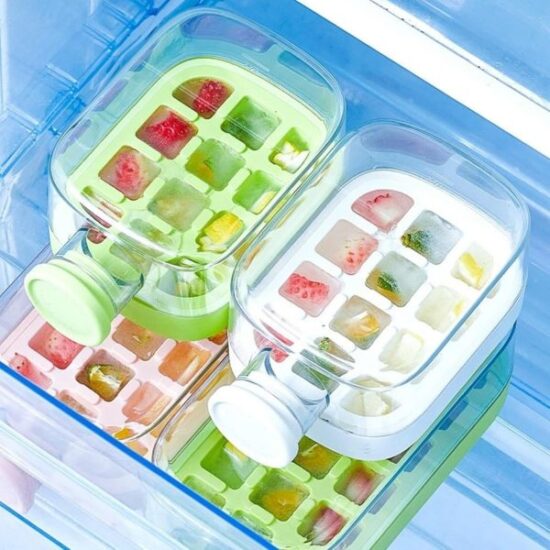 My Crush Cup Ice Cube Tray, Water Bottle Ice Cube Tray, Reusable Press-to-cold Ice Cube Hydration – 500ml – Random Color - Image 2