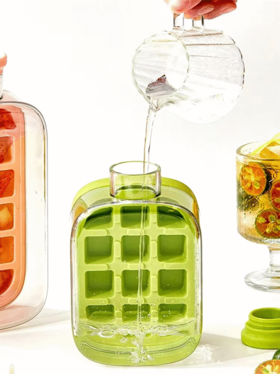 My Crush Cup Ice Cube Tray, Water Bottle Ice Cube Tray, Reusable Press-to-cold Ice Cube Hydration – 500ml – Random Color - Image 5