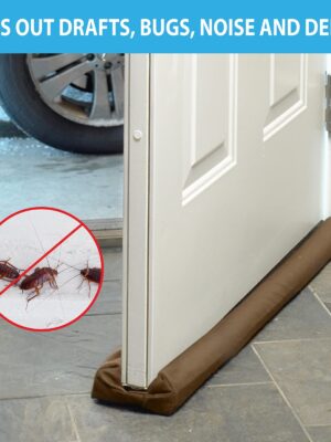 Soledad_Home Twin Door Draft Protector - Door Air Lock Foam For Cold Air Window Shutters, Dust Barriers, Insect Repellent(Size 40" (Approx)
